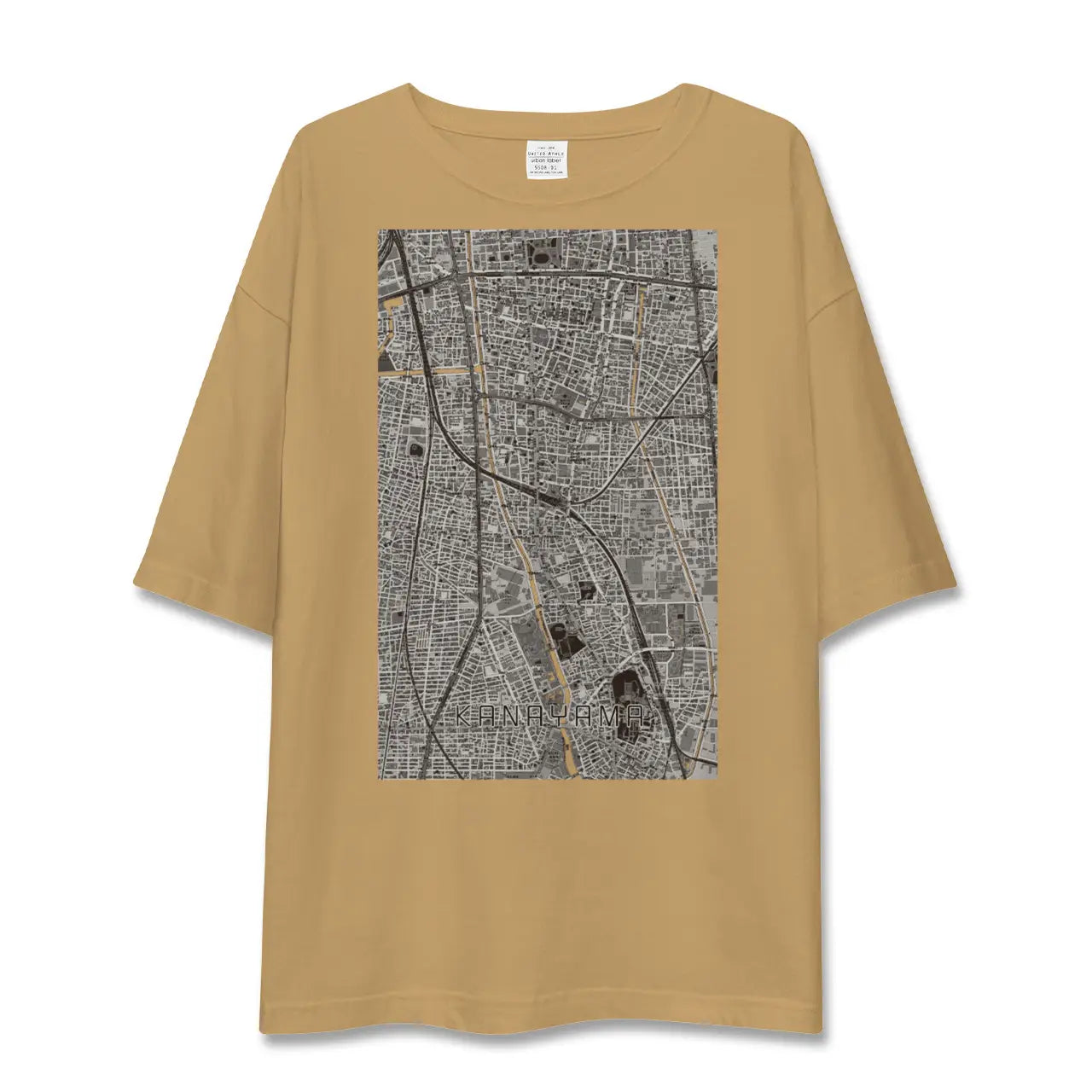 【金山(愛知県)】地図柄ビッグシルエットTシャツ