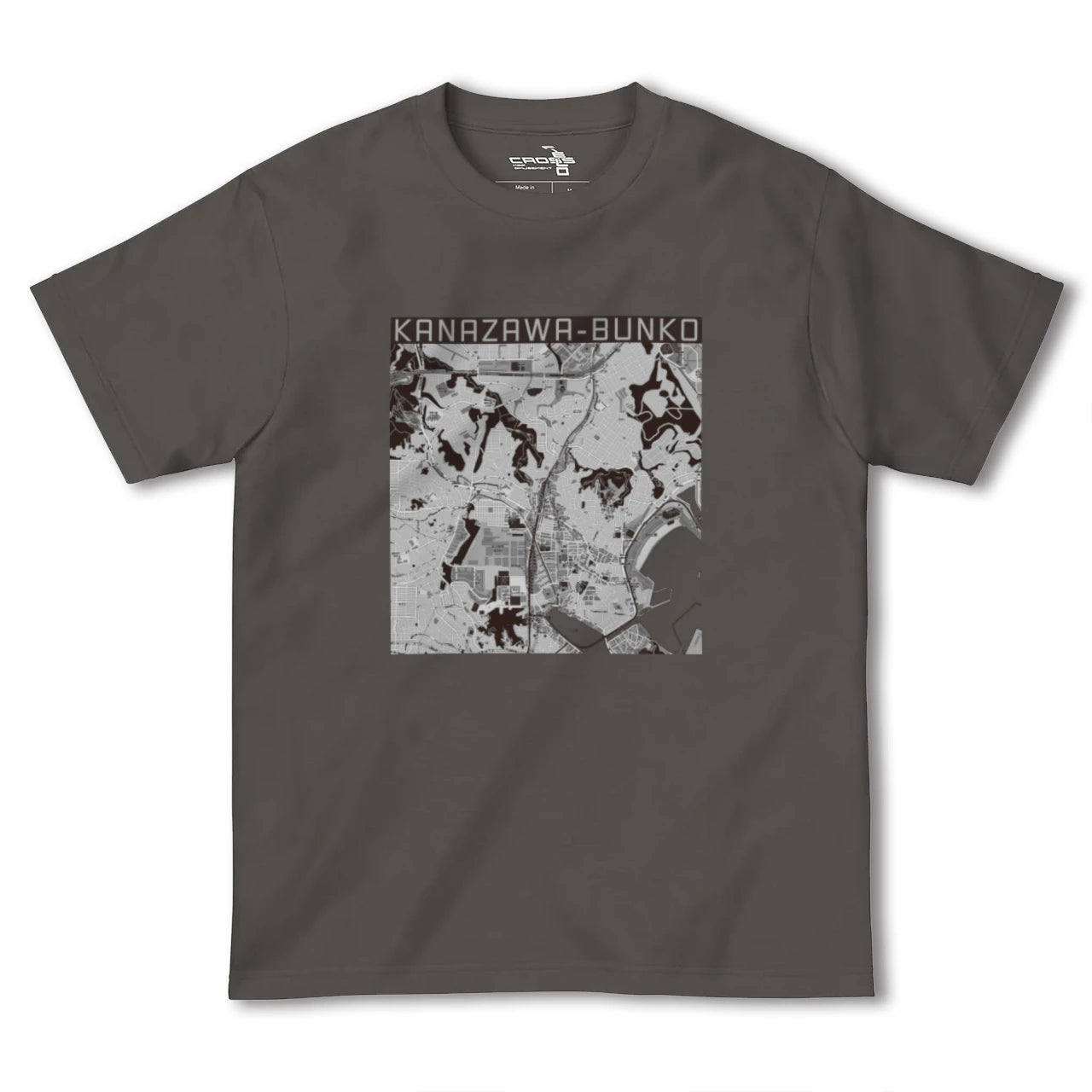 【金沢文庫(神奈川県)】地図柄ヘビーウェイトTシャツ
