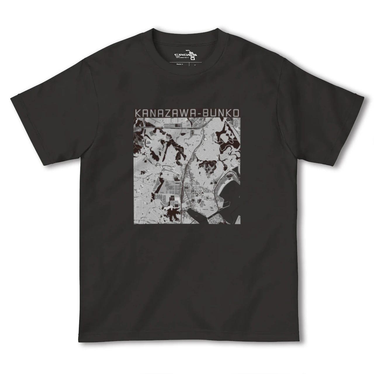 【金沢文庫(神奈川県)】地図柄ヘビーウェイトTシャツ