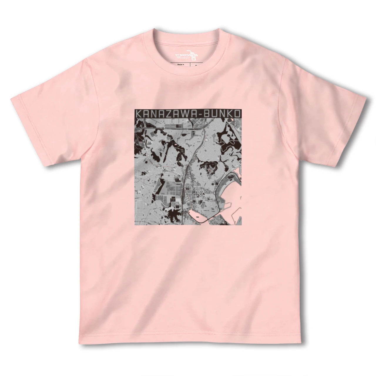 【金沢文庫(神奈川県)】地図柄ヘビーウェイトTシャツ