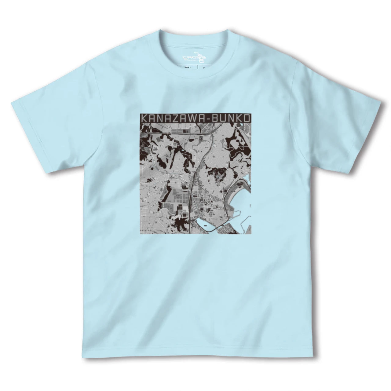 【金沢文庫(神奈川県)】地図柄ヘビーウェイトTシャツ