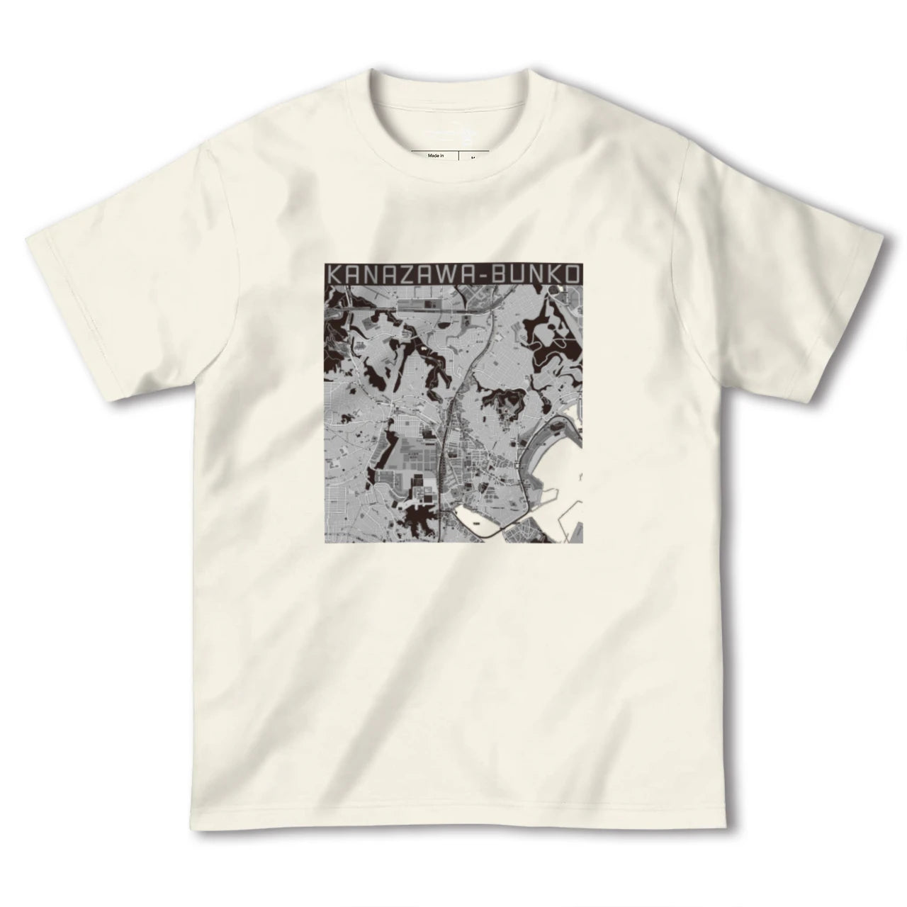 【金沢文庫(神奈川県)】地図柄ヘビーウェイトTシャツ