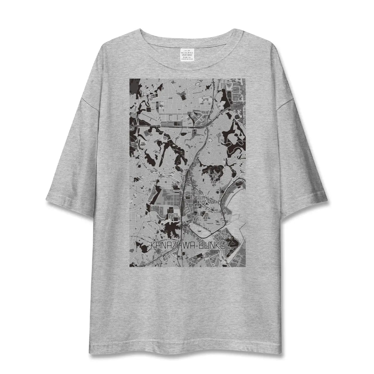 【金沢文庫(神奈川県)】地図柄ビッグシルエットTシャツ