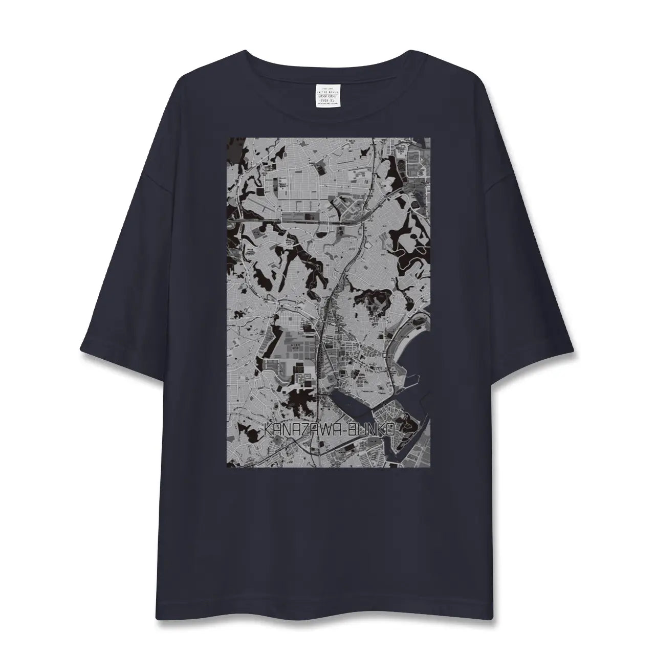 【金沢文庫(神奈川県)】地図柄ビッグシルエットTシャツ