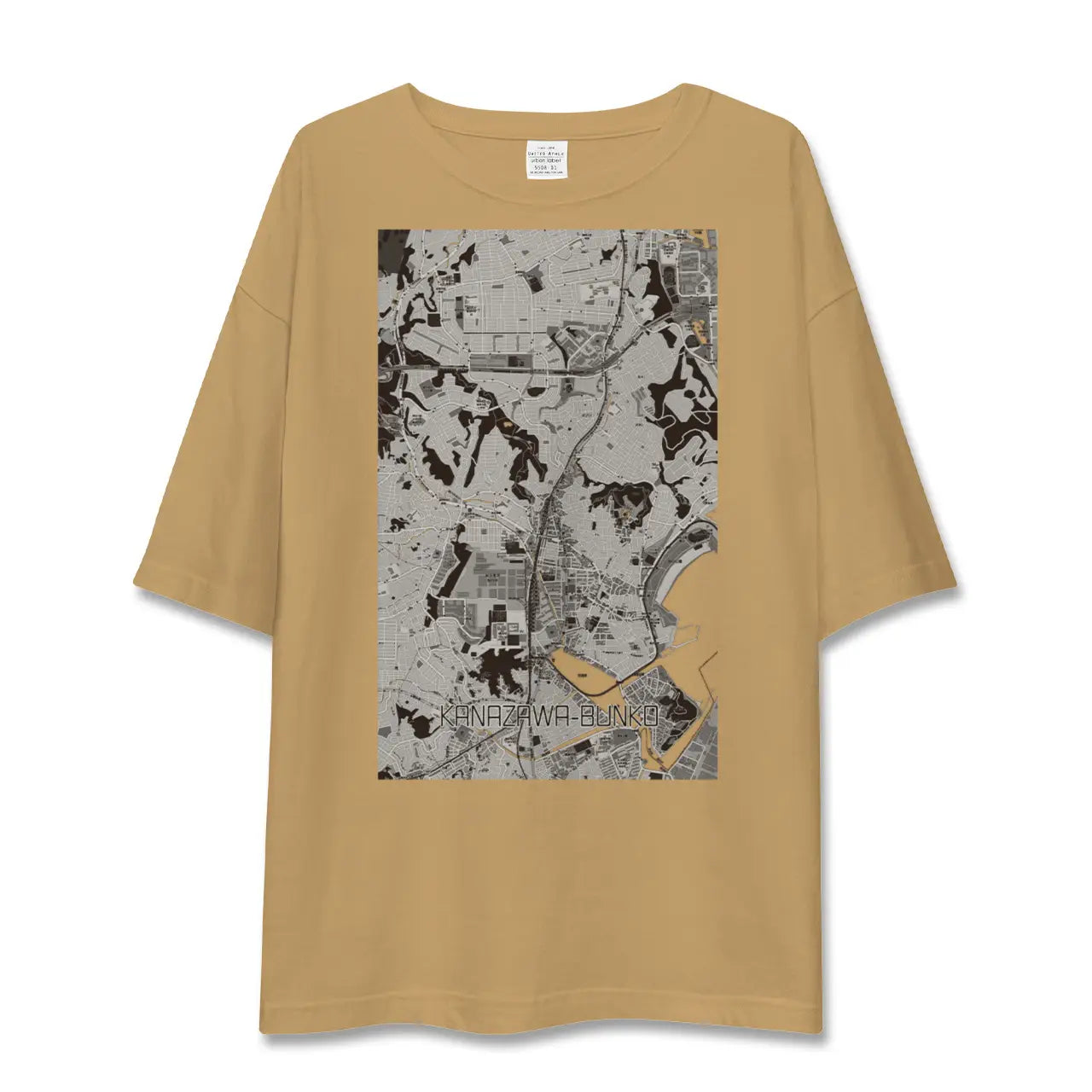 【金沢文庫(神奈川県)】地図柄ビッグシルエットTシャツ