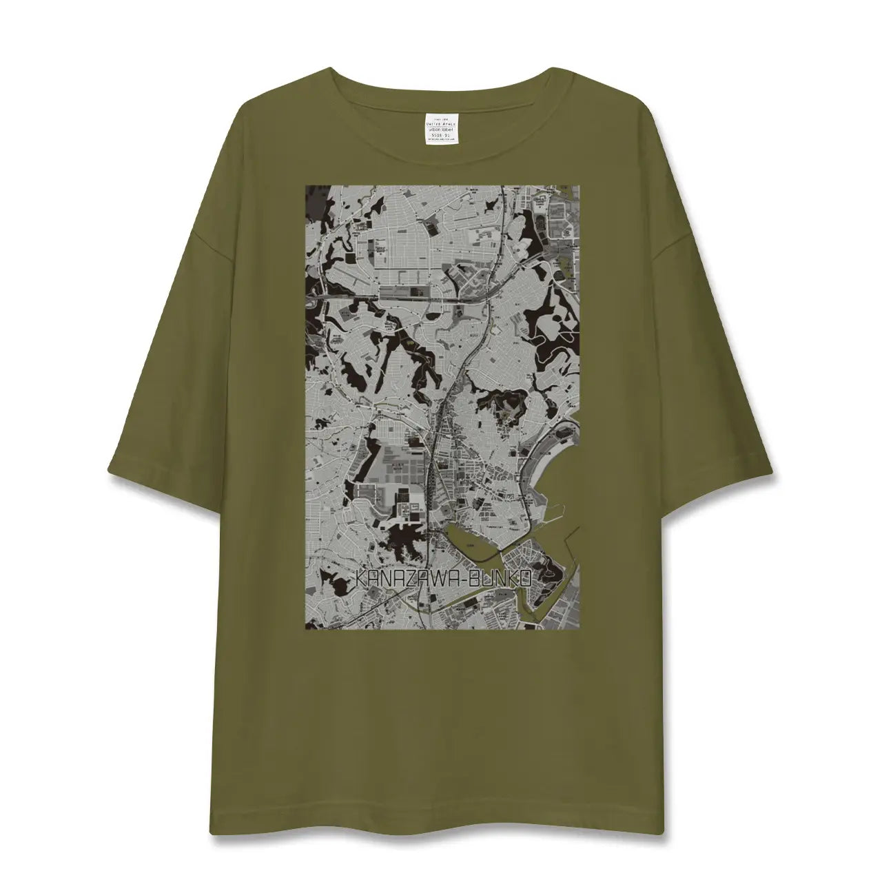 【金沢文庫(神奈川県)】地図柄ビッグシルエットTシャツ