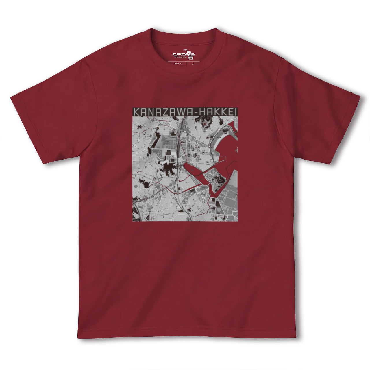 【金沢八景(神奈川県)】地図柄ヘビーウェイトTシャツ