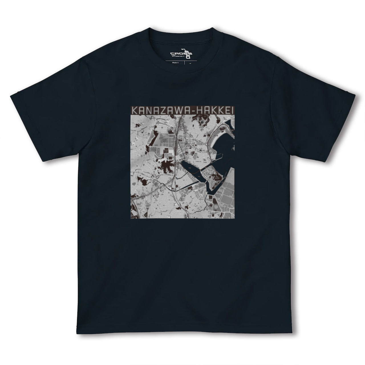 【金沢八景(神奈川県)】地図柄ヘビーウェイトTシャツ