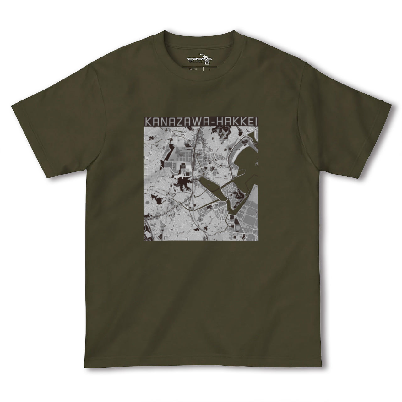 【金沢八景(神奈川県)】地図柄ヘビーウェイトTシャツ