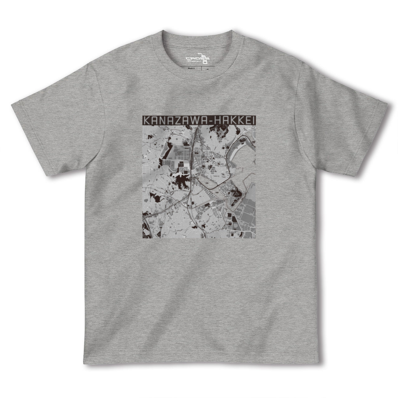 【金沢八景(神奈川県)】地図柄ヘビーウェイトTシャツ