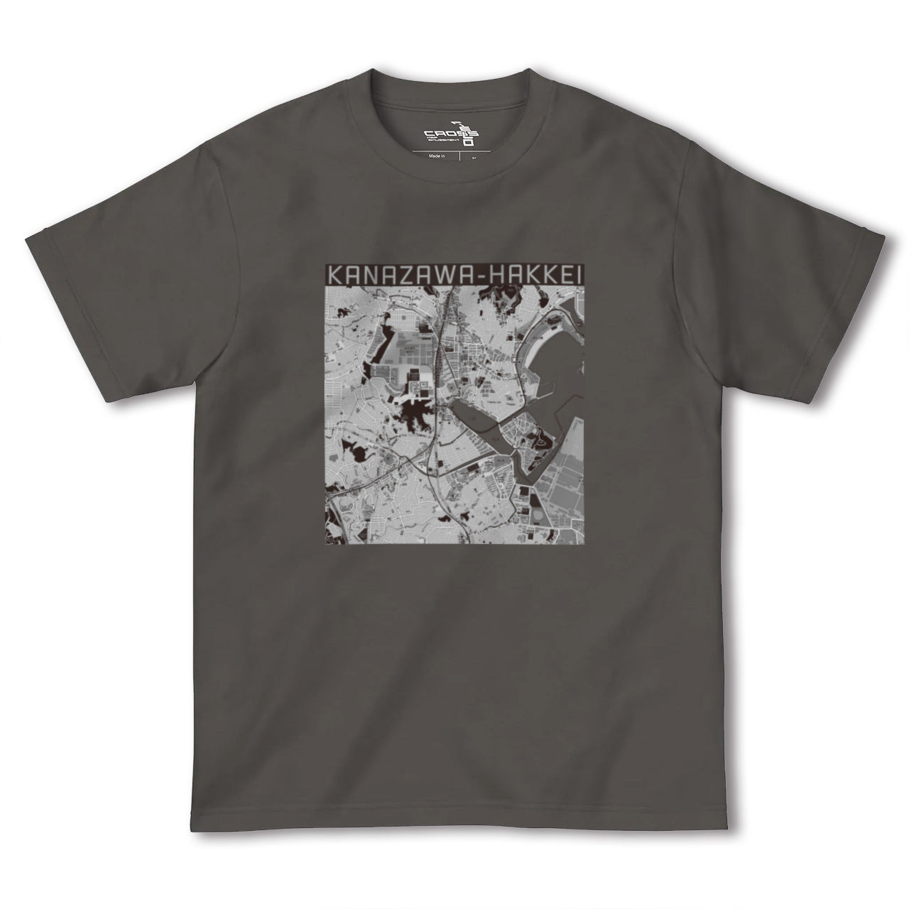 【金沢八景(神奈川県)】地図柄ヘビーウェイトTシャツ
