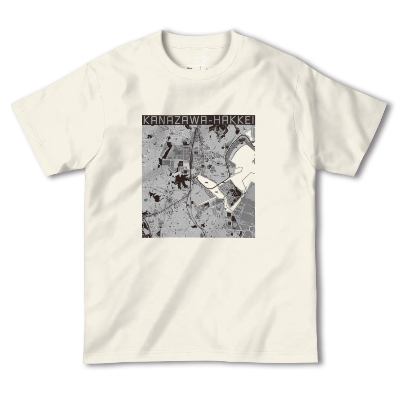 【金沢八景(神奈川県)】地図柄ヘビーウェイトTシャツ