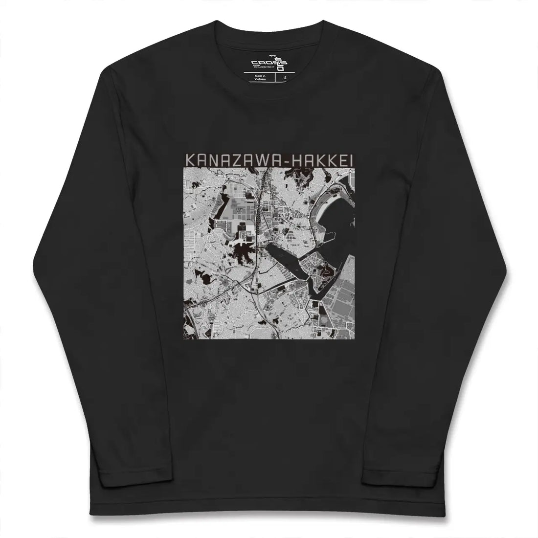 【金沢八景(神奈川県)】地図柄ロングスリーブTシャツ