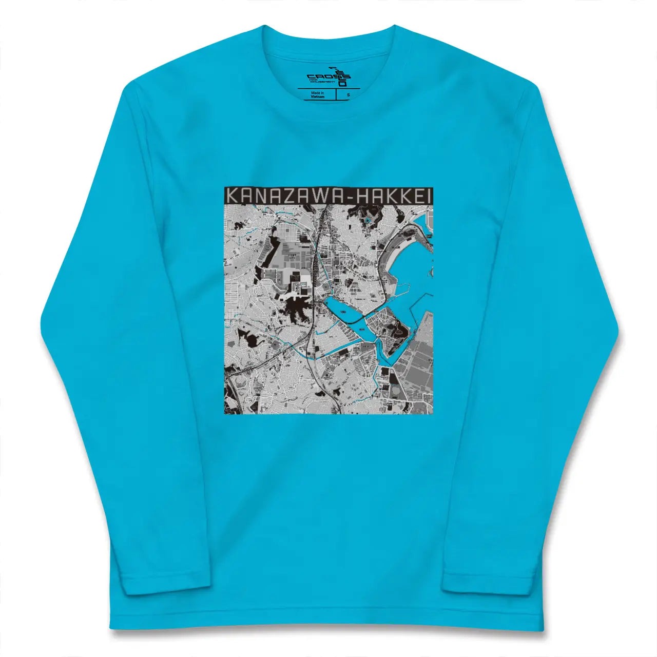 【金沢八景(神奈川県)】地図柄ロングスリーブTシャツ