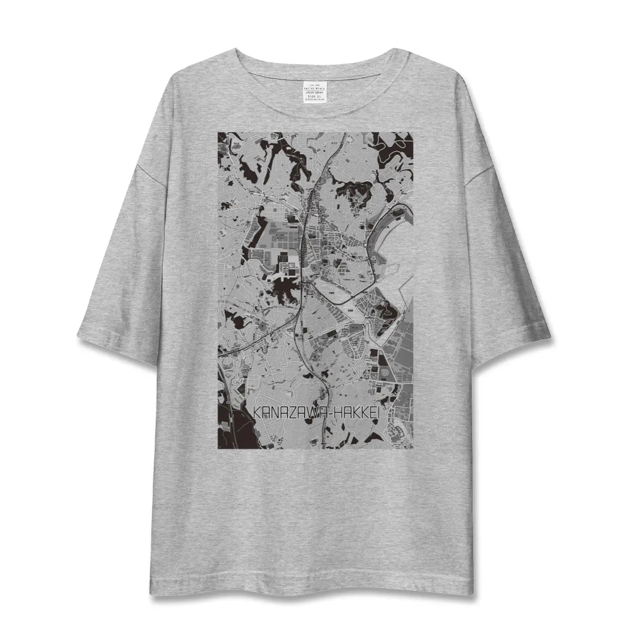 【金沢八景(神奈川県)】地図柄ビッグシルエットTシャツ