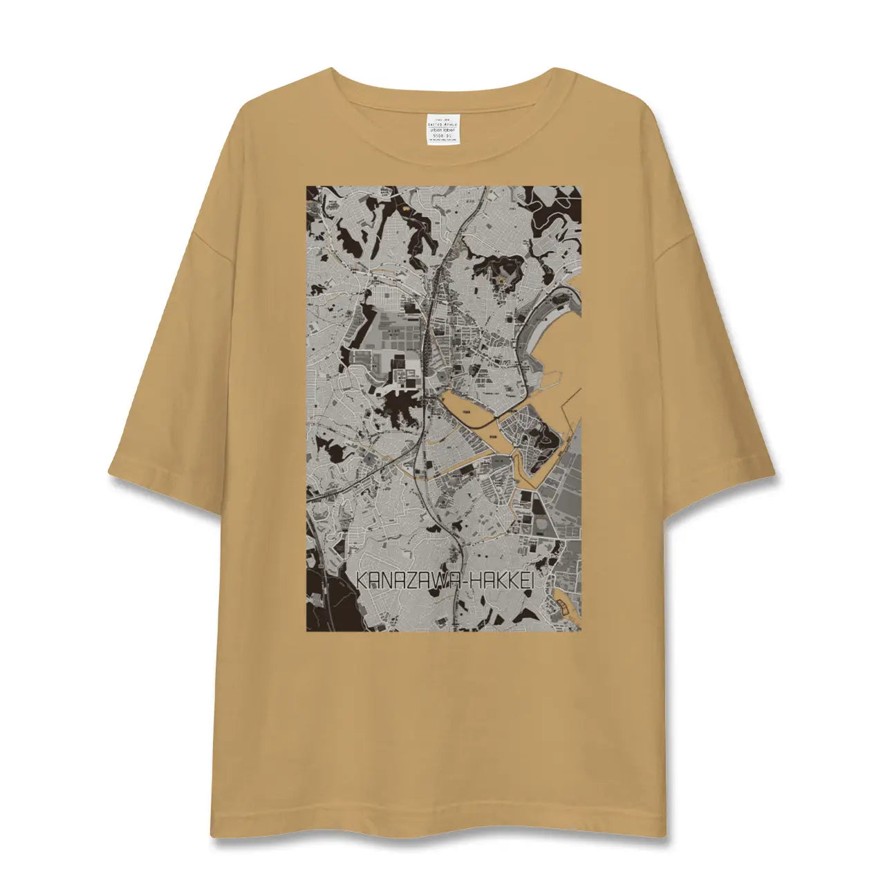 【金沢八景(神奈川県)】地図柄ビッグシルエットTシャツ