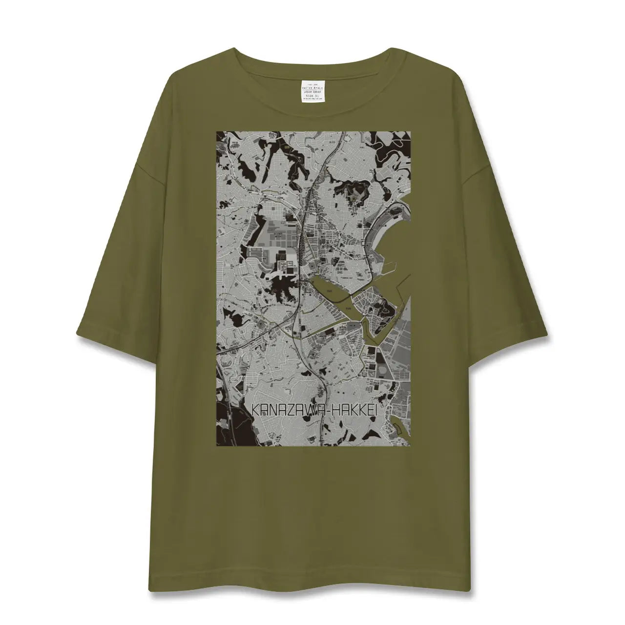 【金沢八景(神奈川県)】地図柄ビッグシルエットTシャツ