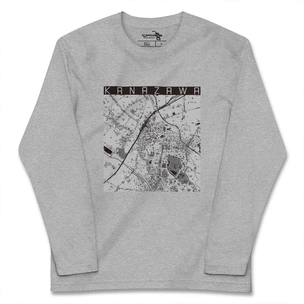 【金沢(石川県)】地図柄ロングスリーブTシャツ