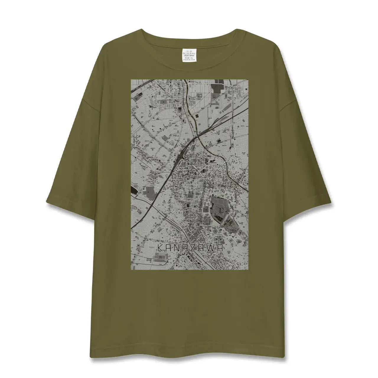 【金沢(石川県)】地図柄ビッグシルエットTシャツ