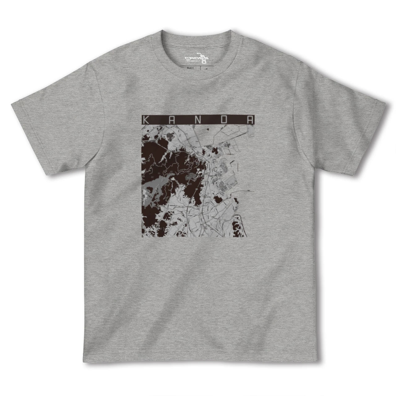 【苅田(福岡県)】地図柄ヘビーウェイトTシャツ