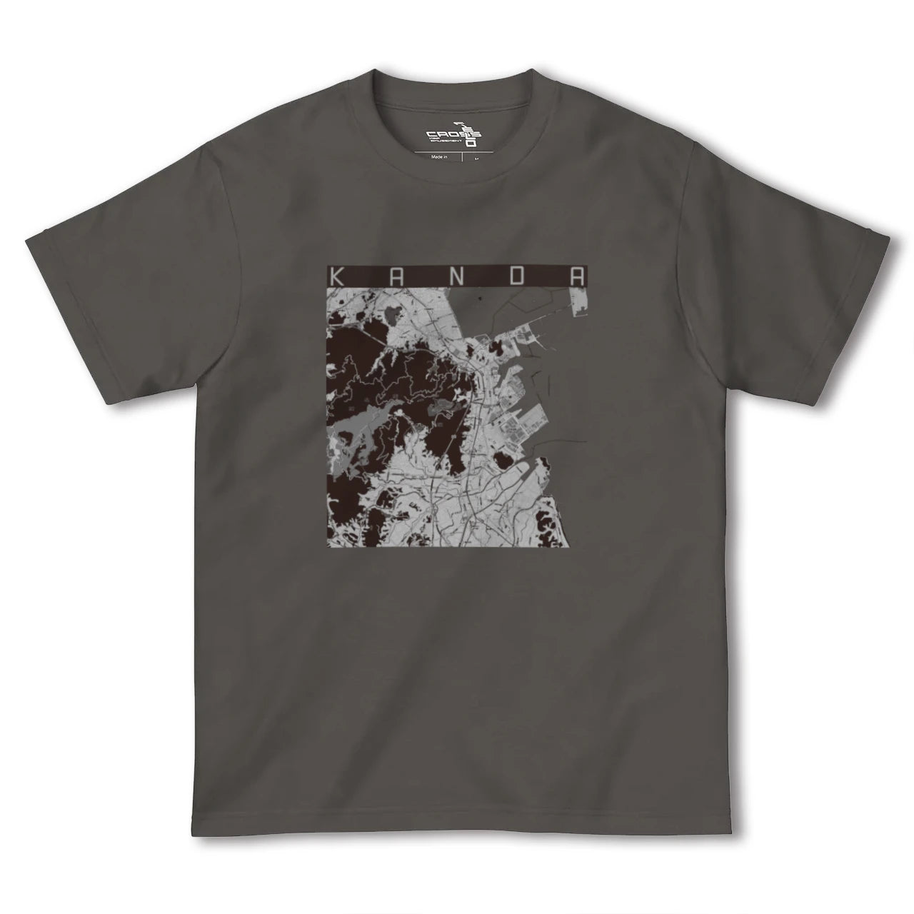 【苅田(福岡県)】地図柄ヘビーウェイトTシャツ
