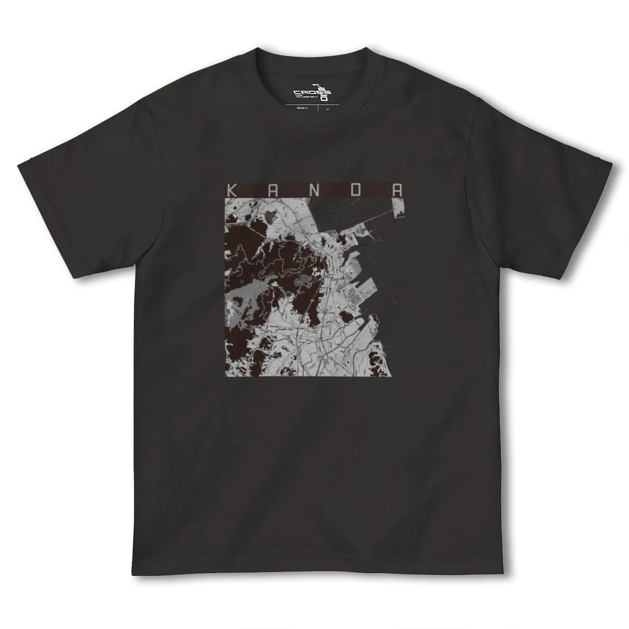 【苅田(福岡県)】地図柄ヘビーウェイトTシャツ