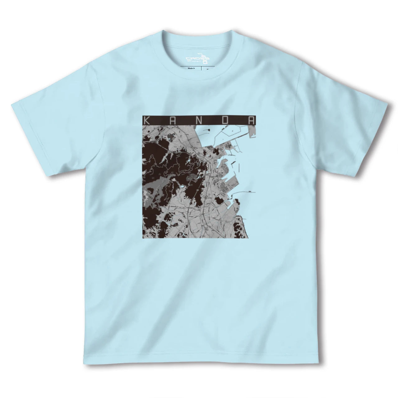 【苅田(福岡県)】地図柄ヘビーウェイトTシャツ