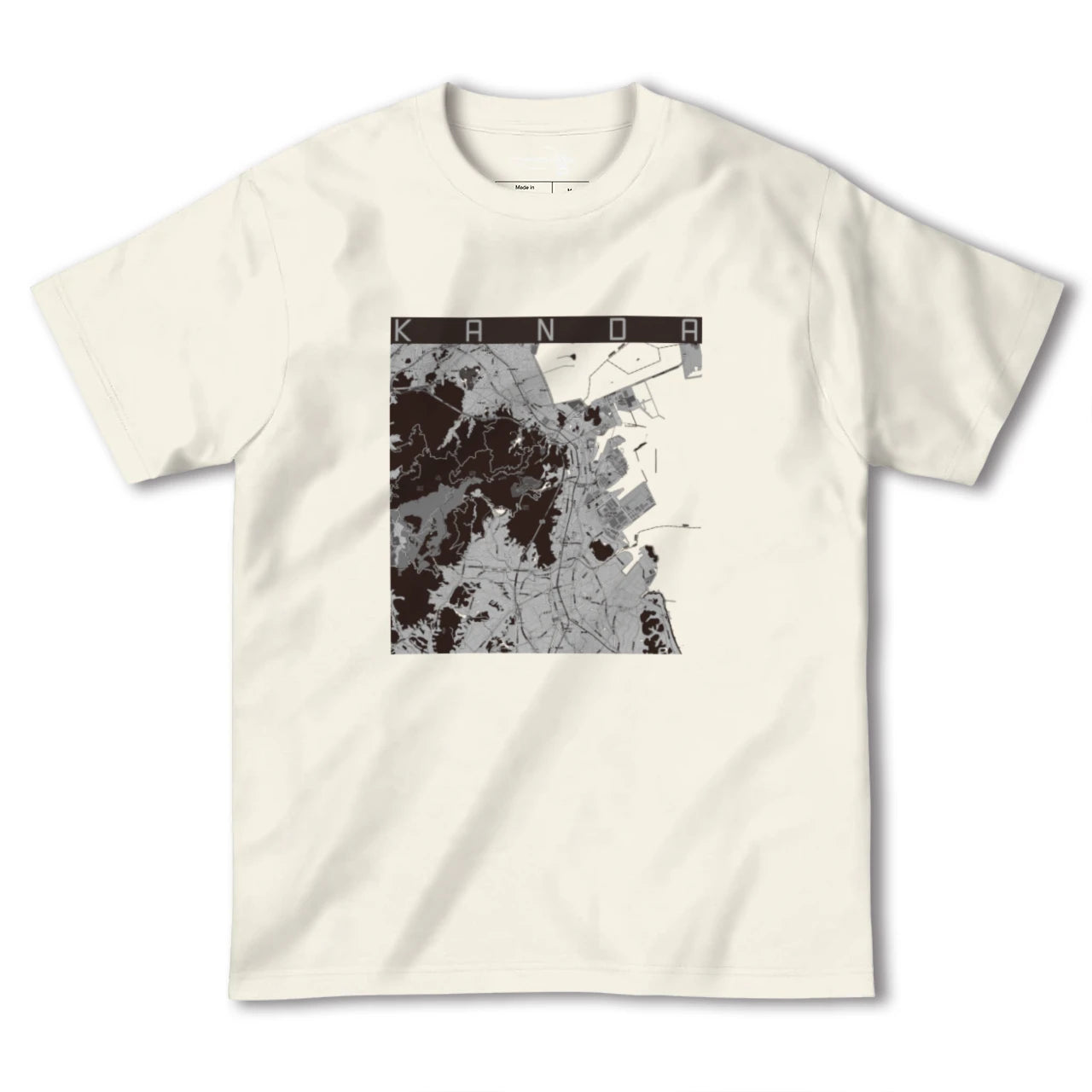 【苅田(福岡県)】地図柄ヘビーウェイトTシャツ