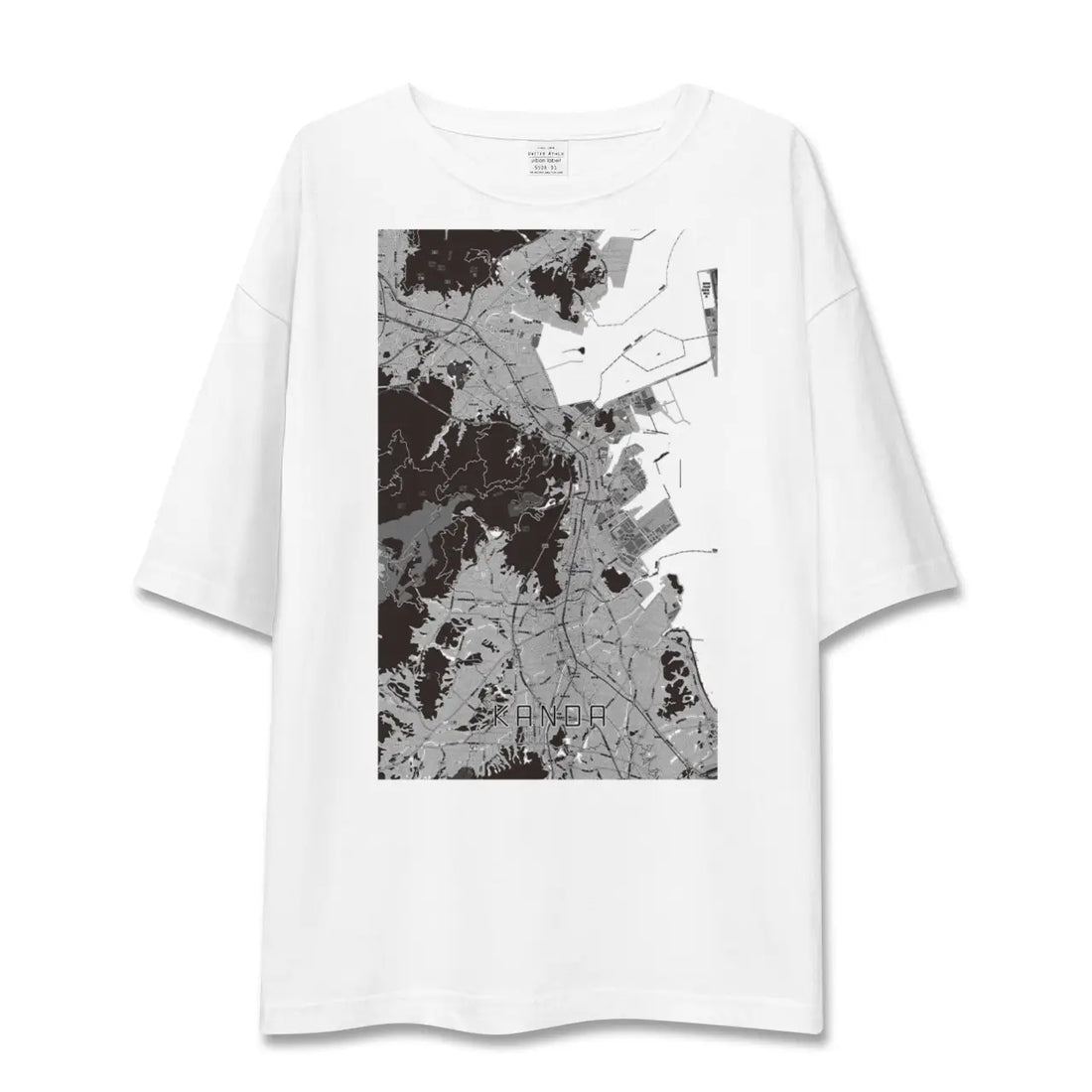 【苅田(福岡県)】地図柄ビッグシルエットTシャツ