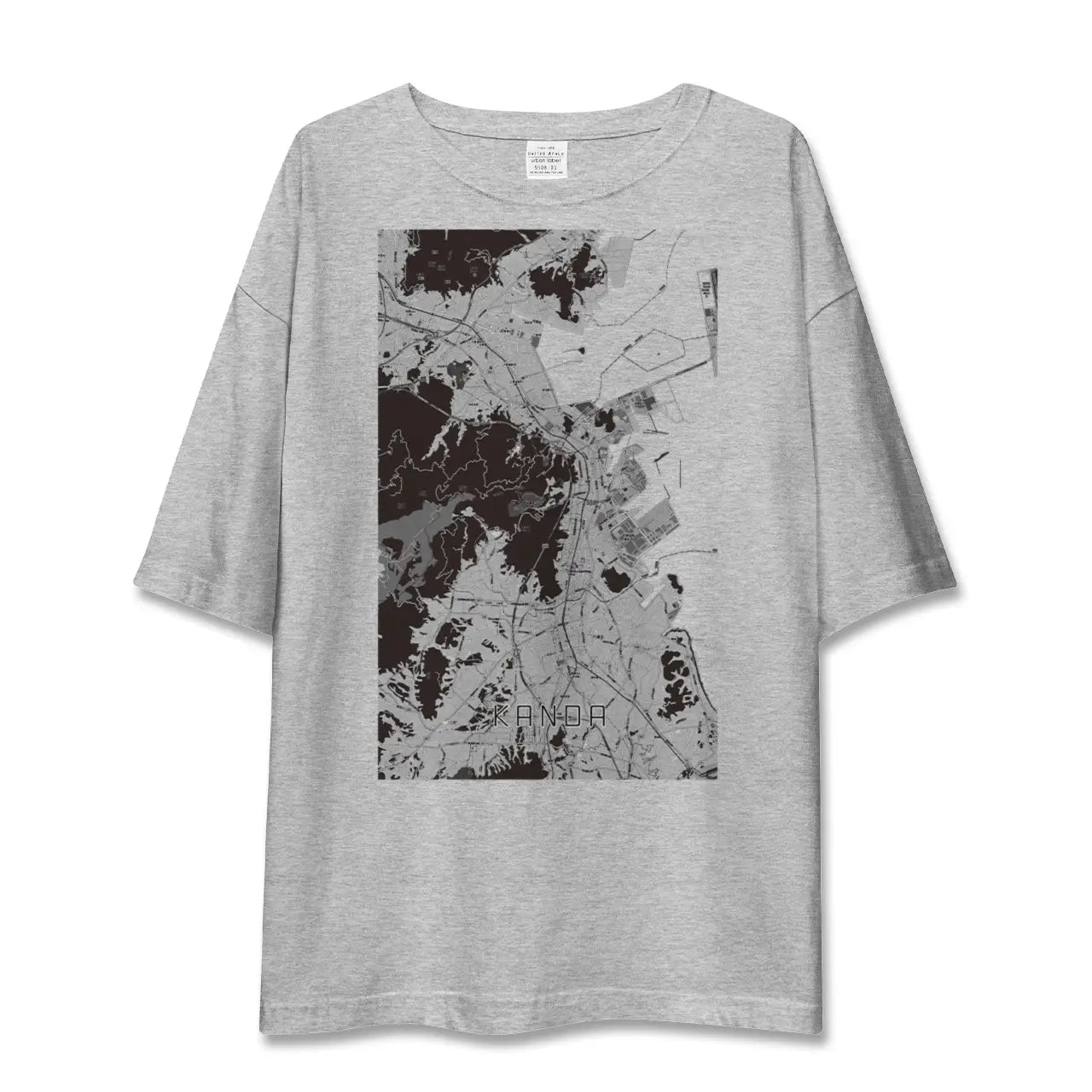【苅田(福岡県)】地図柄ビッグシルエットTシャツ