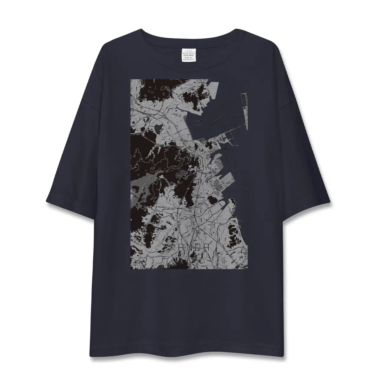 【苅田(福岡県)】地図柄ビッグシルエットTシャツ