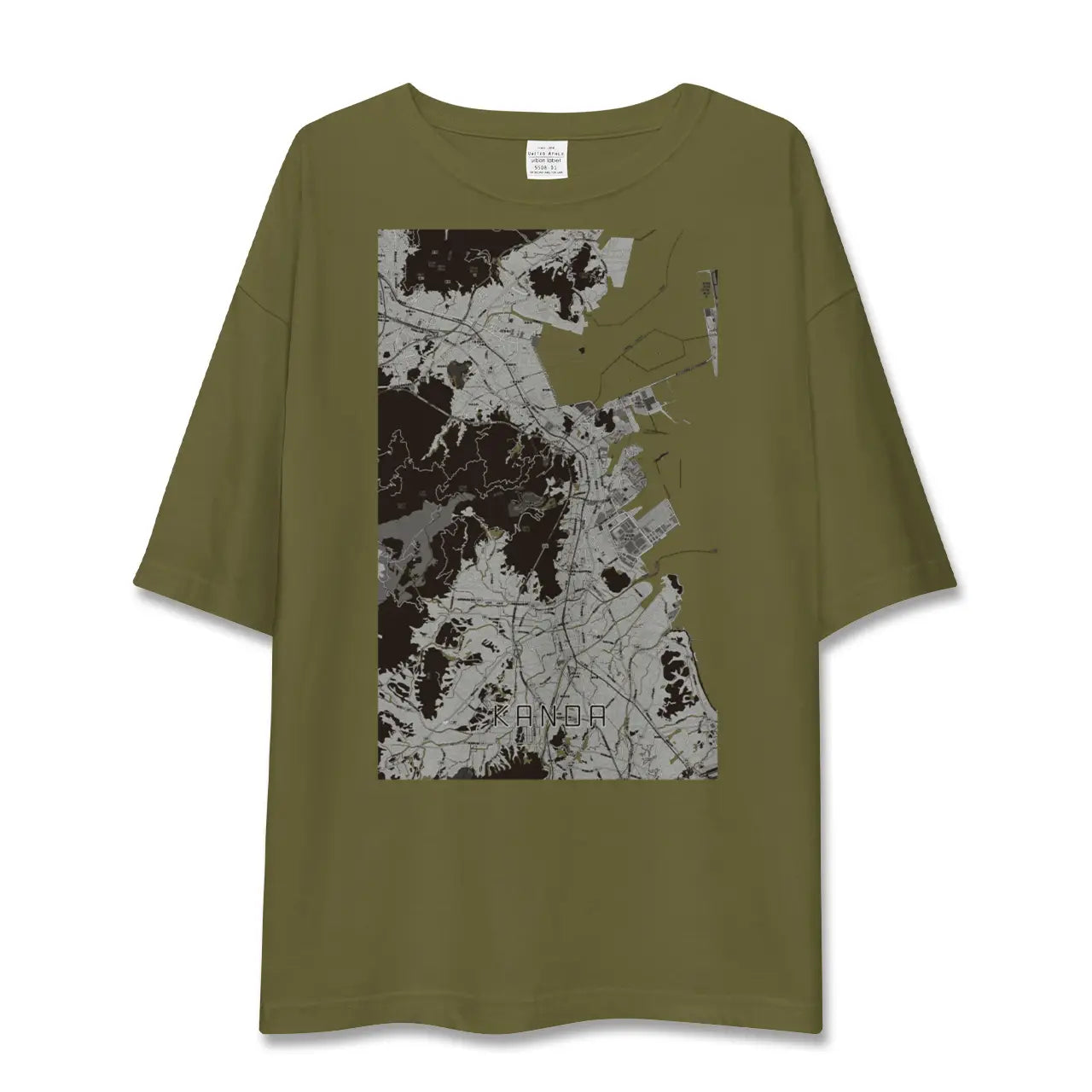 【苅田(福岡県)】地図柄ビッグシルエットTシャツ