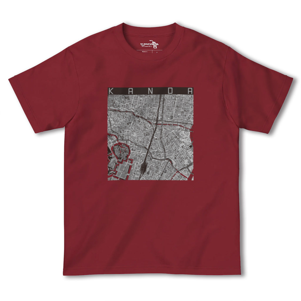 【神田(東京都)】地図柄ヘビーウェイトTシャツ