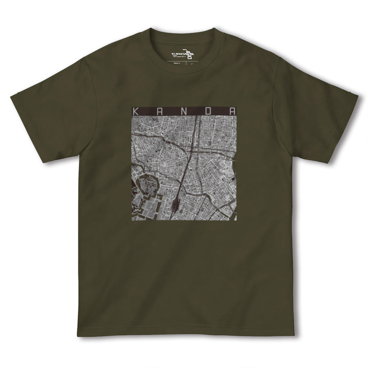 【神田(東京都)】地図柄ヘビーウェイトTシャツ