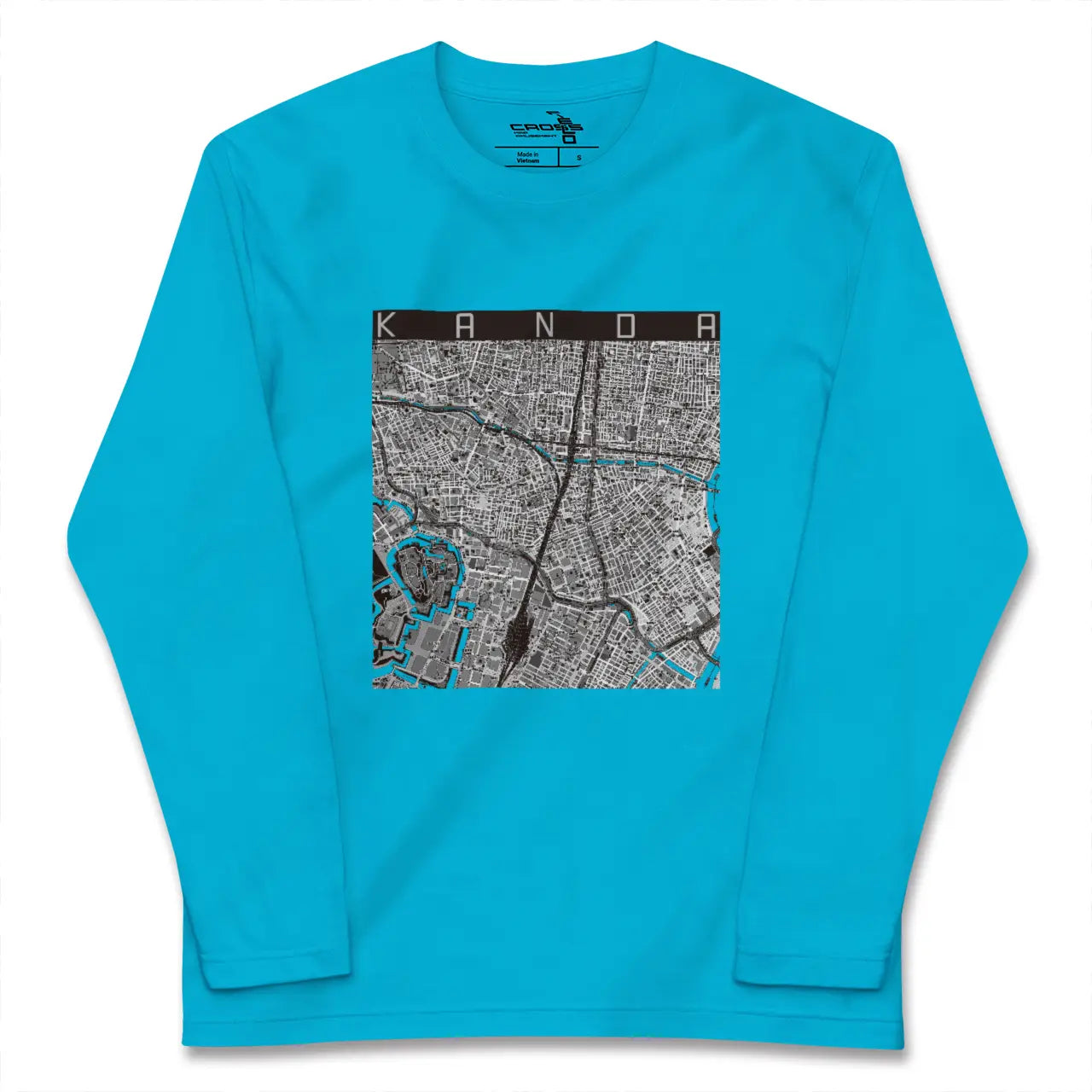 【神田(東京都)】地図柄ロングスリーブTシャツ