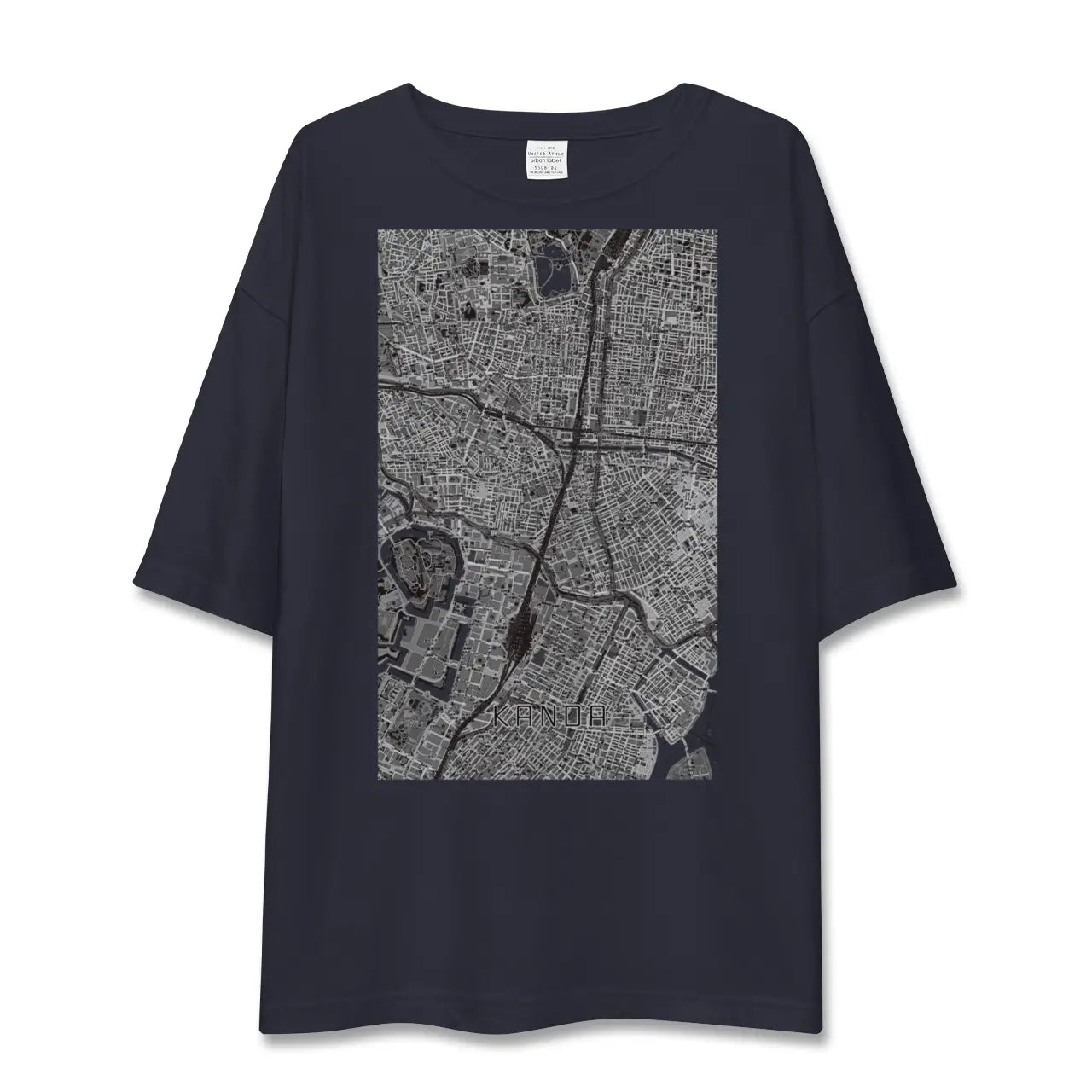 【神田(東京都)】地図柄ビッグシルエットTシャツ