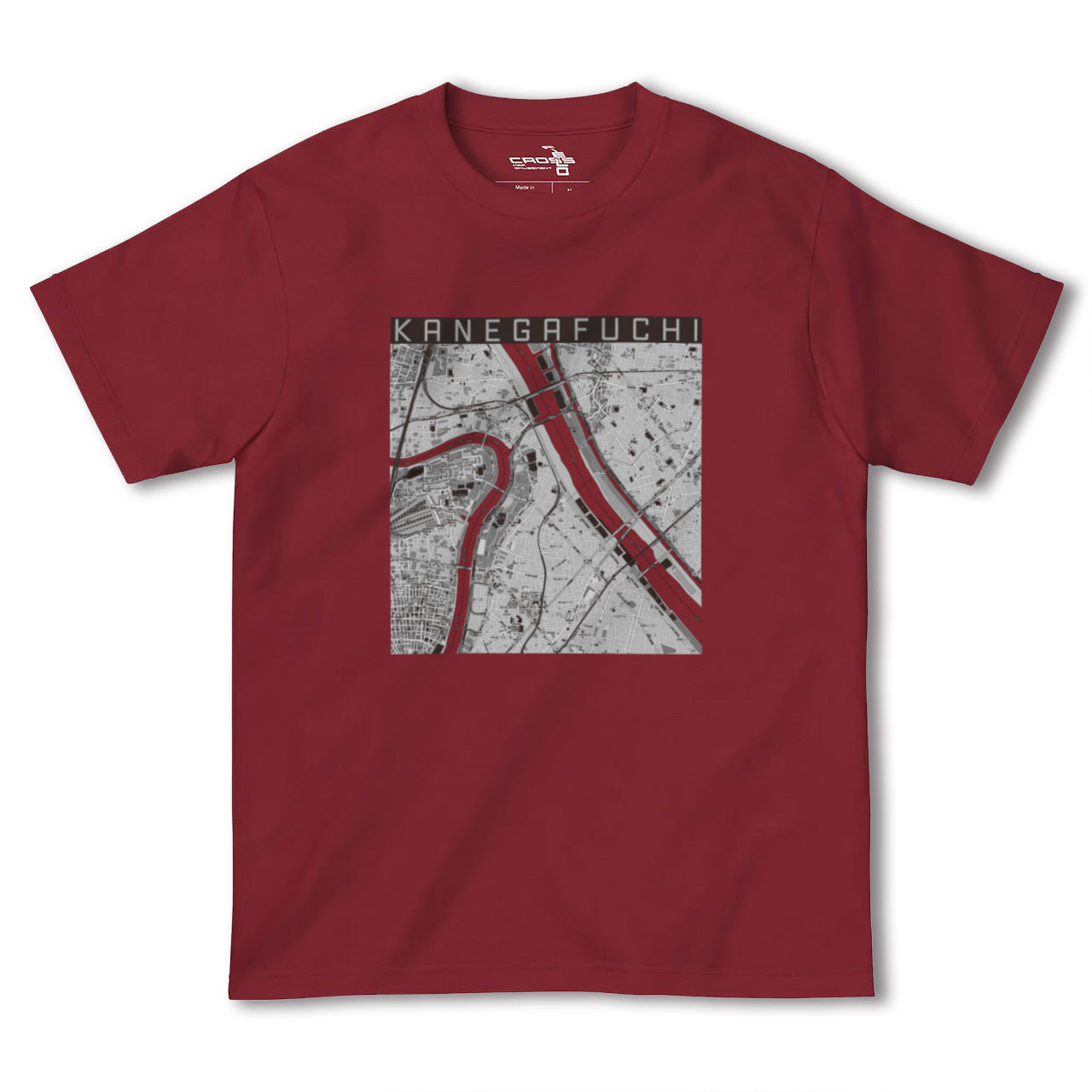 【鐘ヶ淵(東京都)】地図柄ヘビーウェイトTシャツ