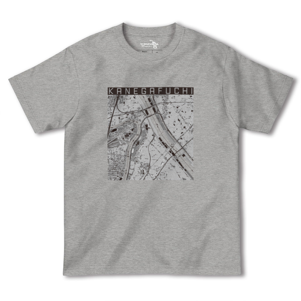 【鐘ヶ淵(東京都)】地図柄ヘビーウェイトTシャツ