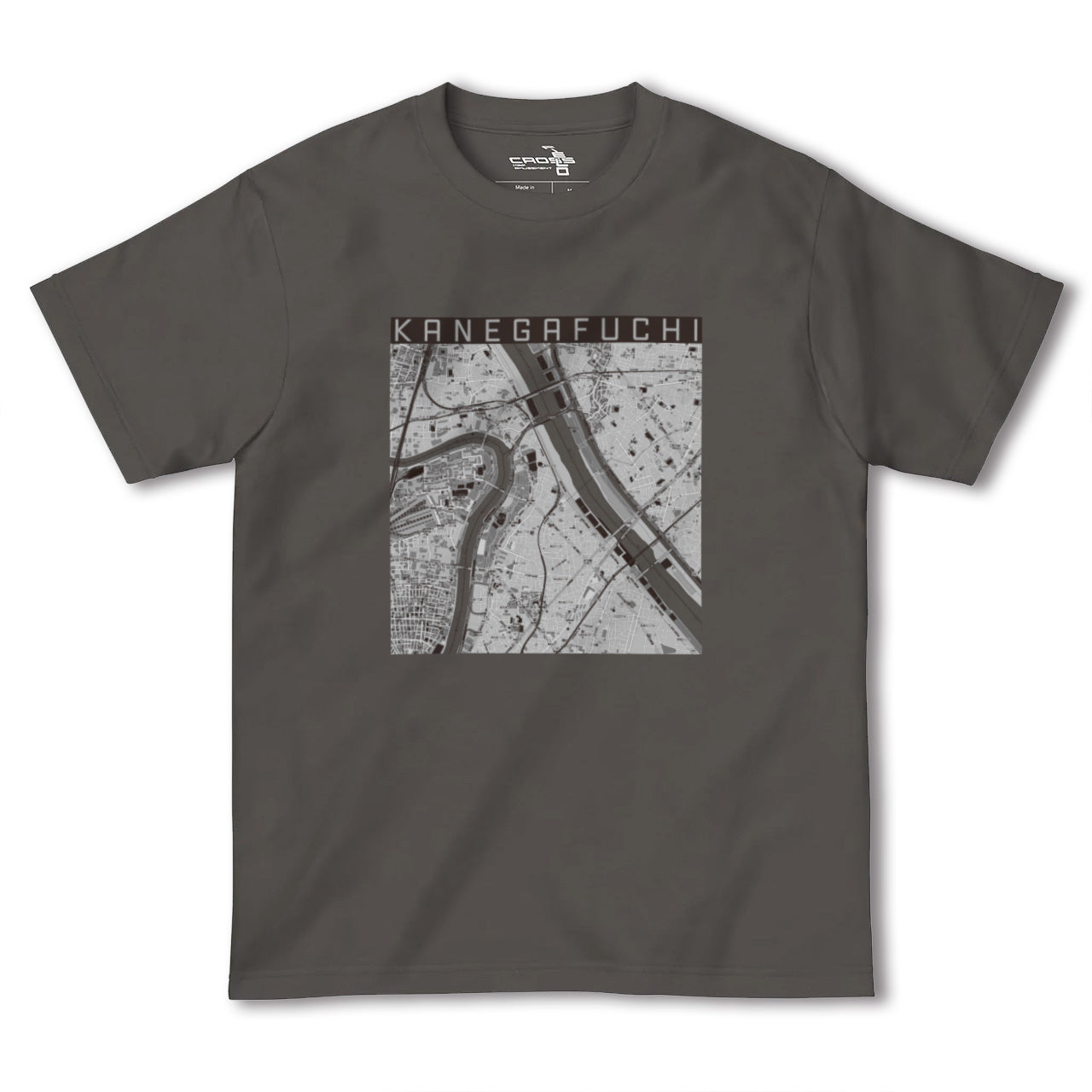 【鐘ヶ淵(東京都)】地図柄ヘビーウェイトTシャツ