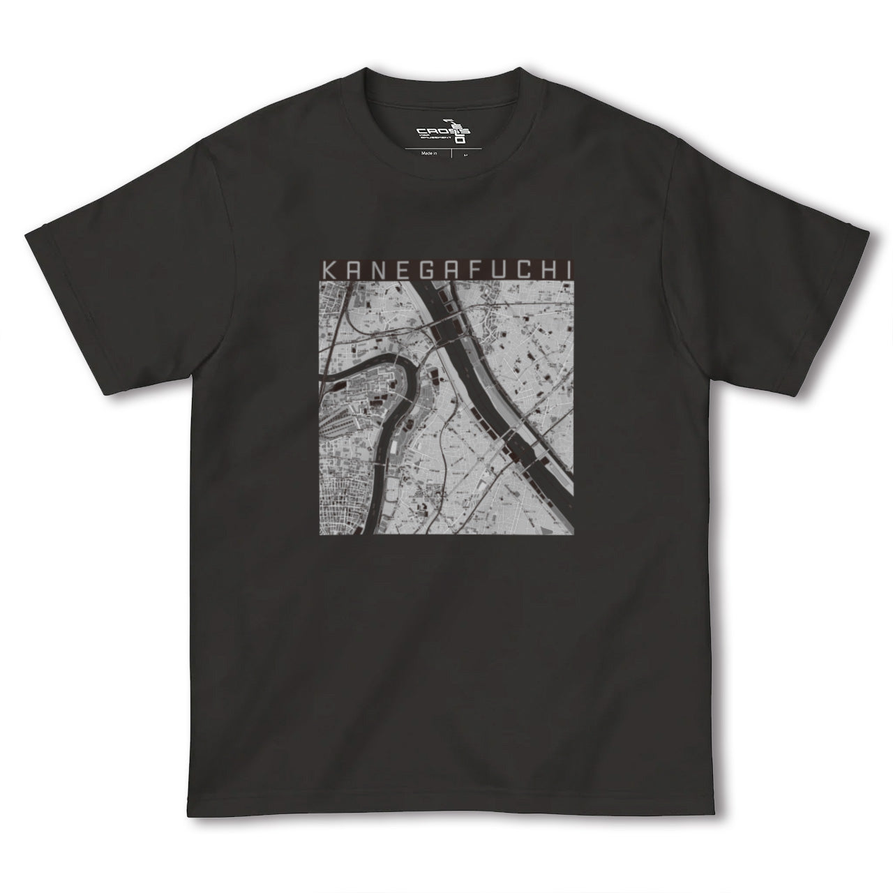 【鐘ヶ淵(東京都)】地図柄ヘビーウェイトTシャツ