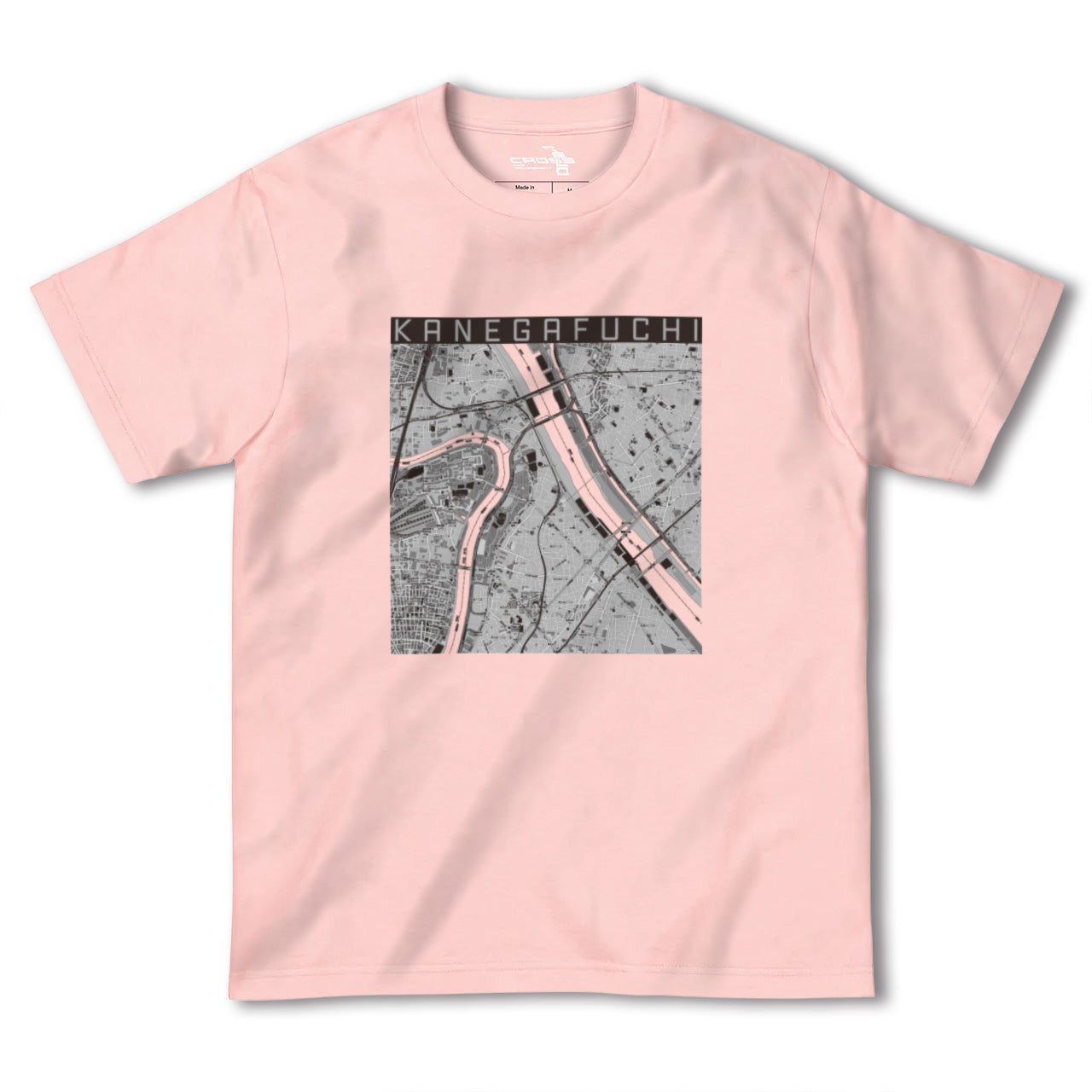 【鐘ヶ淵(東京都)】地図柄ヘビーウェイトTシャツ