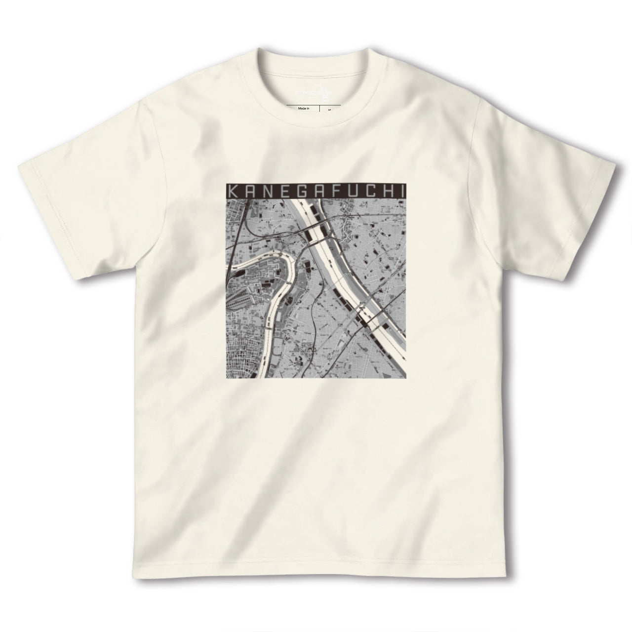 【鐘ヶ淵(東京都)】地図柄ヘビーウェイトTシャツ