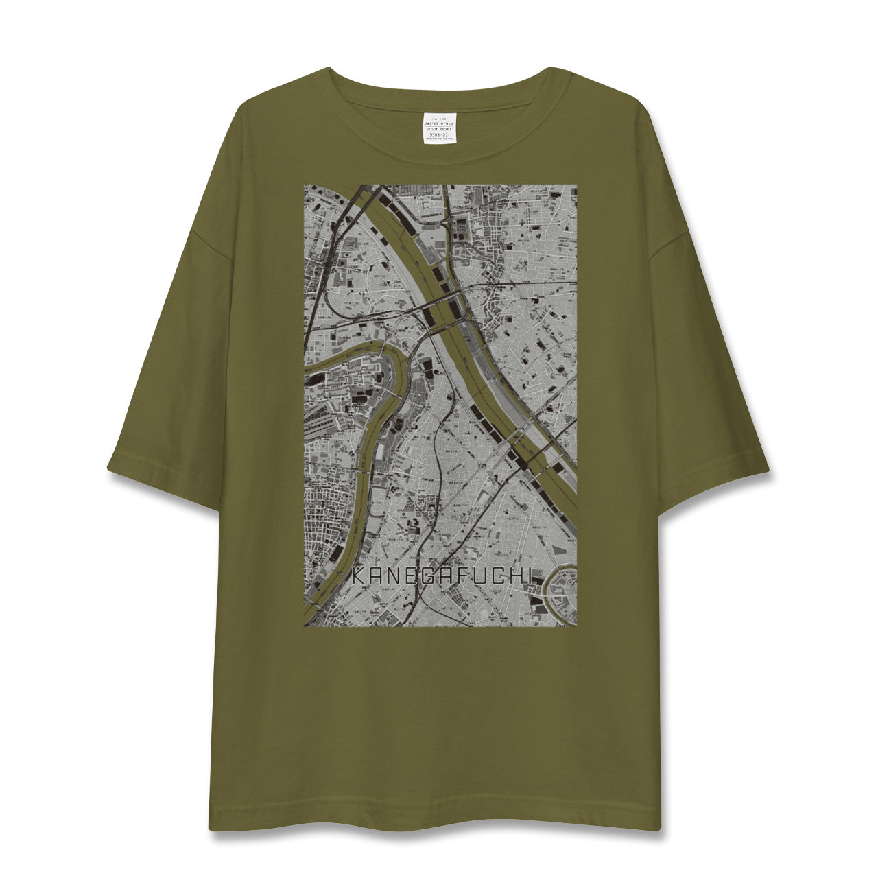 【鐘ヶ淵(東京都)】地図柄ビッグシルエットTシャツ
