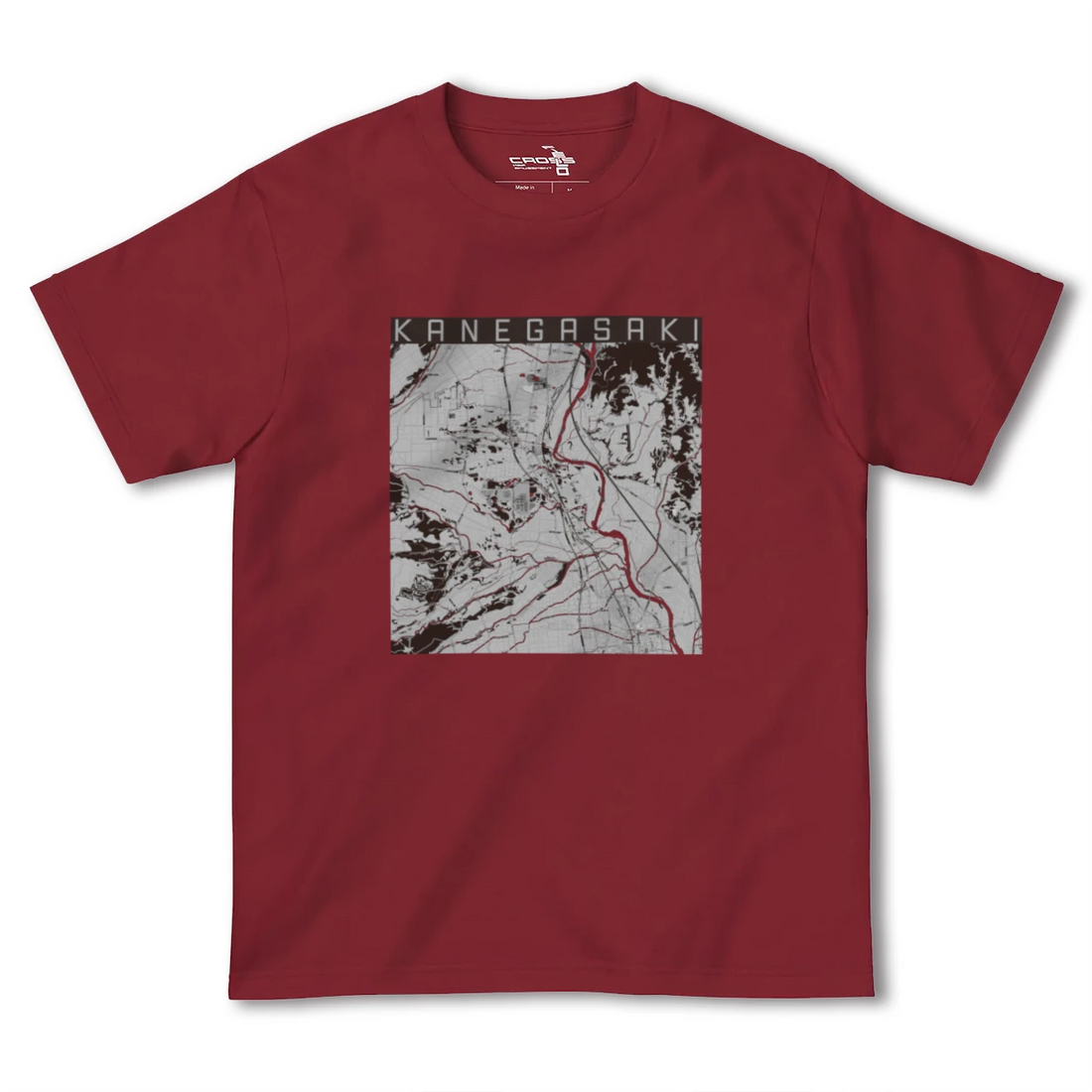 【金ケ崎(岩手県)】地図柄ヘビーウェイトTシャツ