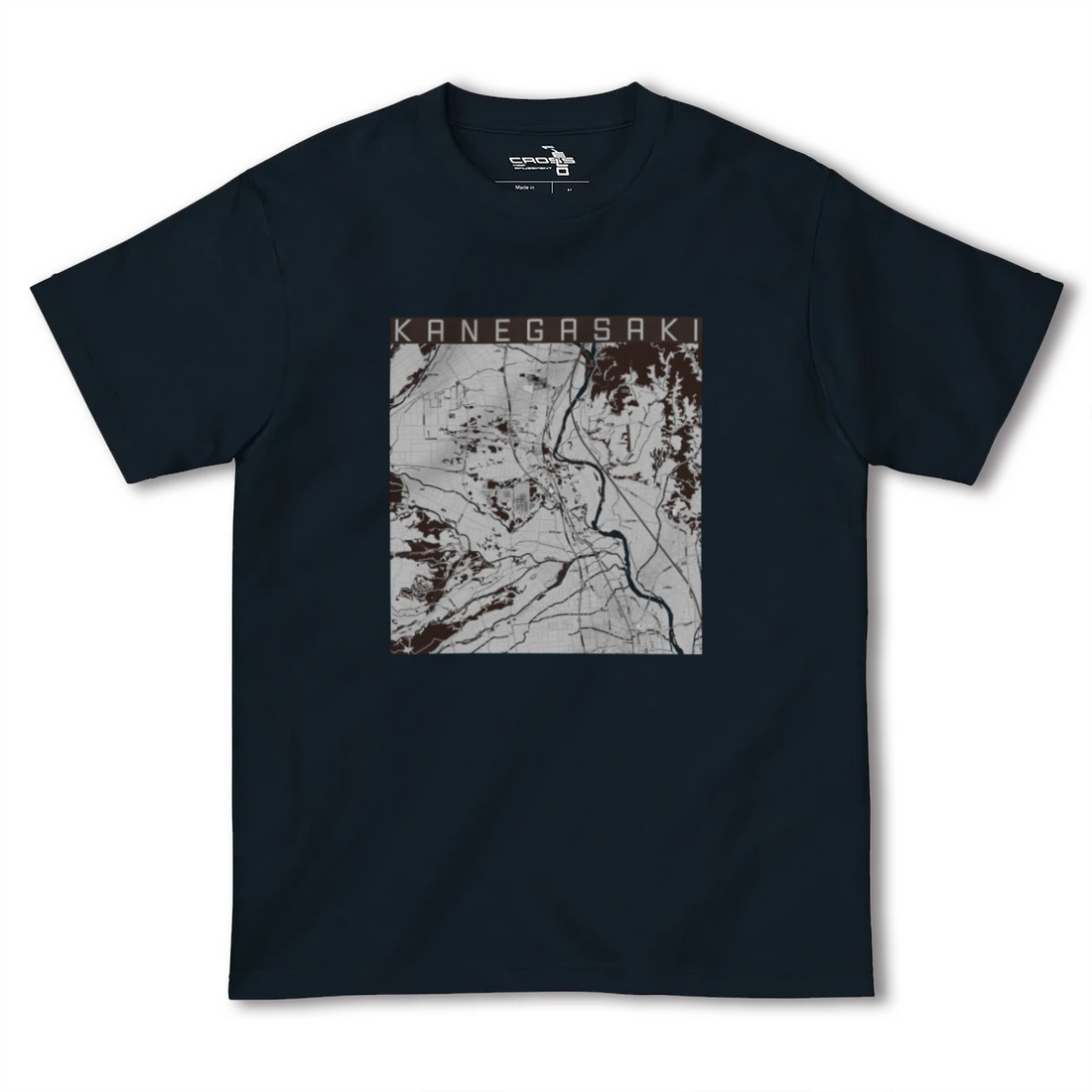 【金ケ崎(岩手県)】地図柄ヘビーウェイトTシャツ