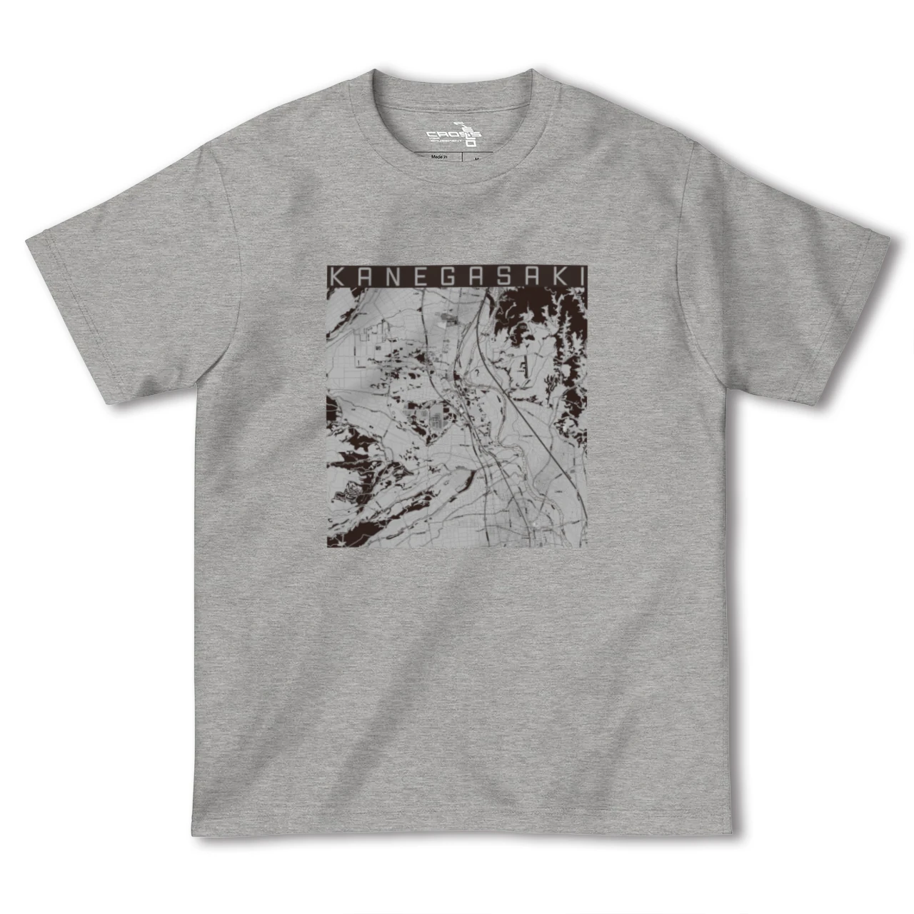 【金ケ崎(岩手県)】地図柄ヘビーウェイトTシャツ