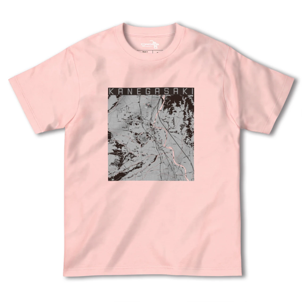 【金ケ崎(岩手県)】地図柄ヘビーウェイトTシャツ