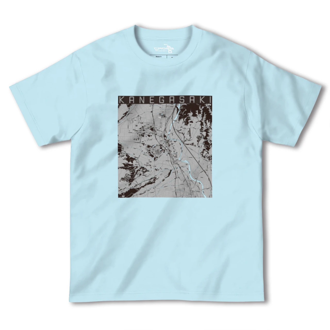 【金ケ崎(岩手県)】地図柄ヘビーウェイトTシャツ