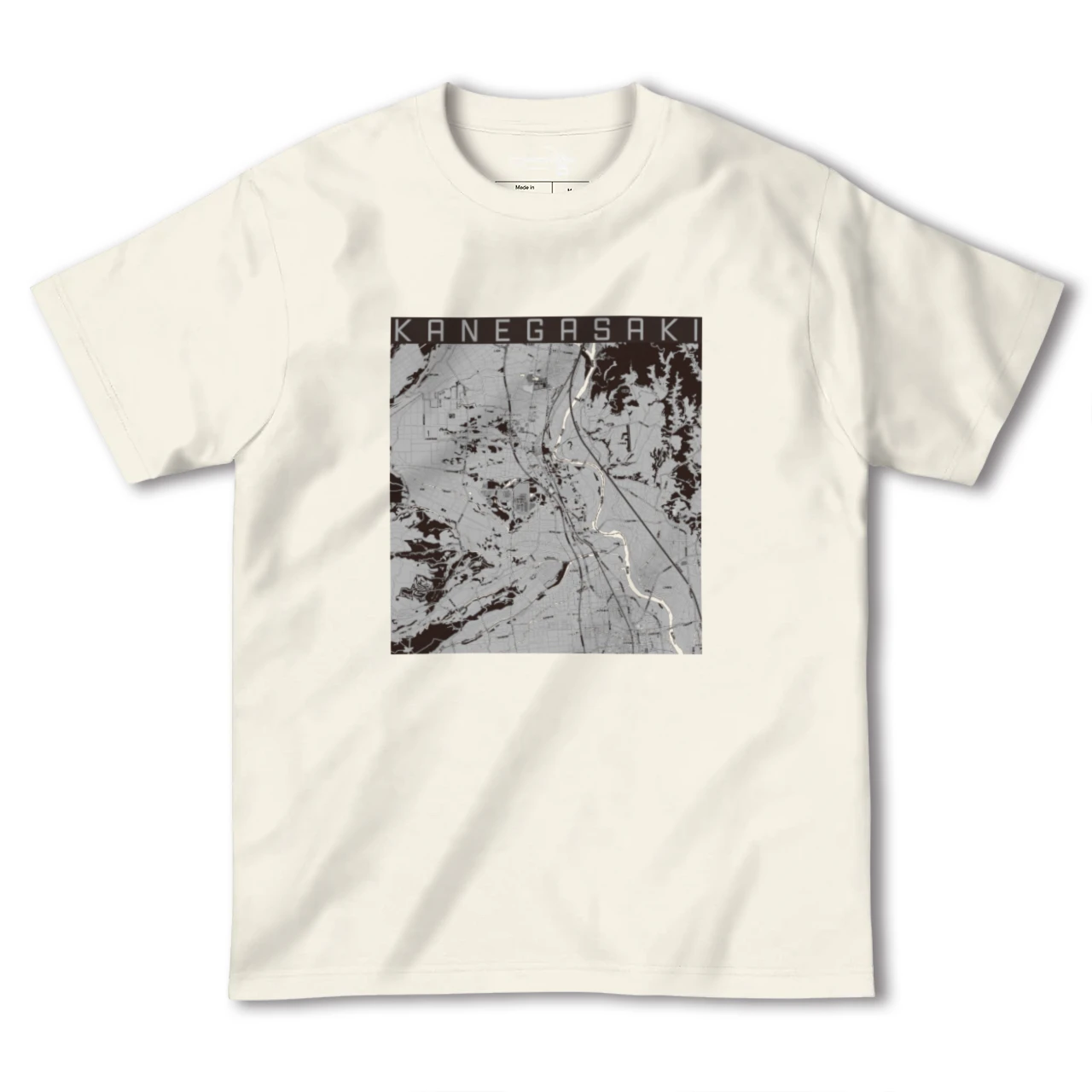 【金ケ崎(岩手県)】地図柄ヘビーウェイトTシャツ