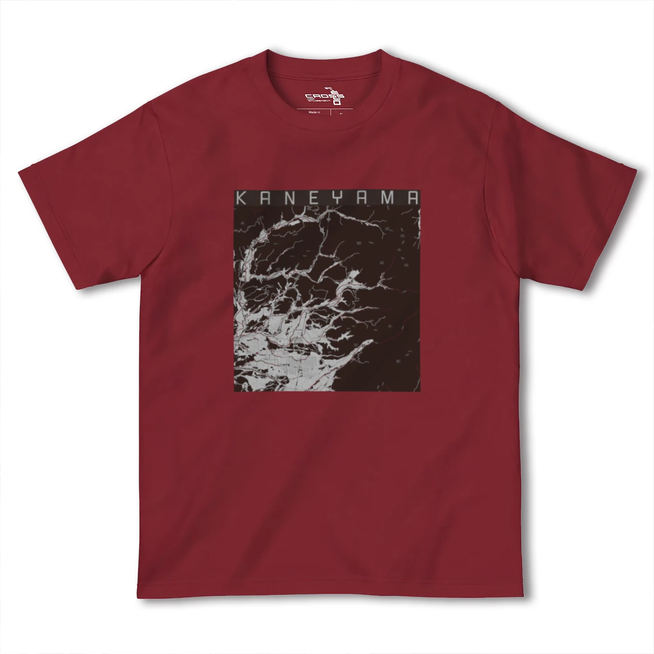 【金山(山形県)(山形県)】地図柄ヘビーウェイトTシャツ